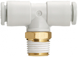 KQ2T10-04AS, Threaded T-joint R1/2"-10.0 mm, SMC PNEUMATICS