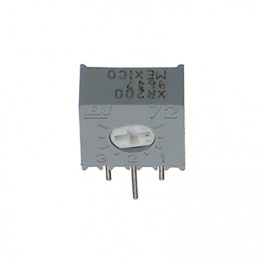 72XR100LFTB, Trimmer Potentiometer 100 Ohm 500 mW, BI Technologies