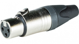 RND 205-00559, XLR connector Female 3 Soldering Red, RND Connect