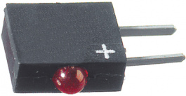 555-2001F, PCB LED 2 mm round Red standard, Dialight