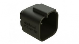 AT04-6P-BM04, Crimp Housing, Plug, 2 Rows, 6 Poles, Black, Amphenol