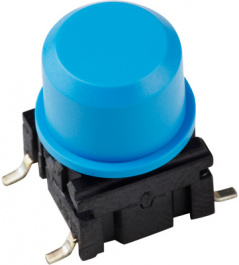 1DS00, Cap round diam. 9.6 mm blue, MEC