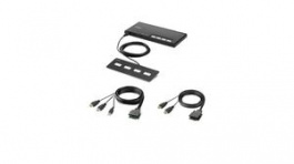F1DN204MOD-HH-4, 4-Port 2 Monitor KVM Switch PP4.0 with Remote, BELKIN