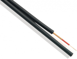 PGC3226, Audio cable on reel 50 m Black / White, PROFIGOLD