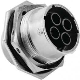 RT0716-4PNH, Jam nut receptacle 4P, Amphenol