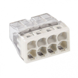 2273-208, Соединитель: клеммник монтажный; 2273; PIN:8; 0,5?2,5мм2; 24А, Wago