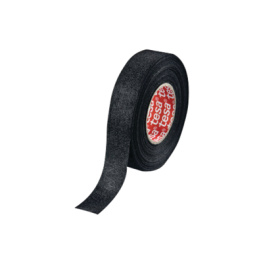 51618, Текстильная лента; шерсть ПЭ; 9мм; L:25м; черный, Tesa