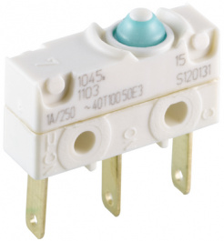 1045.1103, Micro switch 10 A Plunger 1 change-over (CO), Marquardt