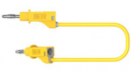 RND 350-00056, Test Lead 1m Yellow, Nickel-Plated Brass, RND Lab