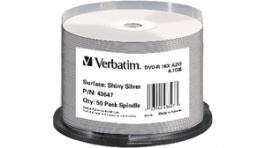 43647, DVD-R 4.7 GB Spindle of 50, Verbatim