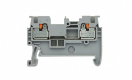 RND 205-01378, Din-Rail Terminal Block, 2 Positions, Push-In, Grey, 0.14 ... 1.5mm\x1a, RND Connect