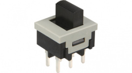 CS22BNW03, Переключатель: движковый; Пол: 2; DPDT; 2A/250ВAC; ON-ON; -30?85°C, NKK Switches (NIKKAI, Nihon)