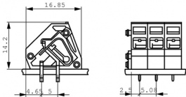 1904969, ZFKDS 2,5-5,08 PCB Terminal Block, Phoenix Contact