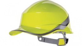 DIAM5JAFL, Safety Helmet Size Adjustable Yellow, Delta Plus