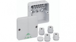 80740701, Junction Box 82 x 82 x 52mm Polystyrene IP65 Grey, Spelsberg