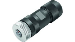 99 0640 29 05, M12 Cable Mount Socket, Straight, L-Coded, 4+FE, Screw, Binder