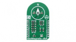 MIKROE-2935, GeoMagnetic Click 3-Axis Magnetometer Module 3.3V, MikroElektronika