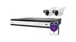 TVVR36420T, Complete IP Video Surveillance 4-Channel PoE Set, 1920 x 1080, IP67, ABUS