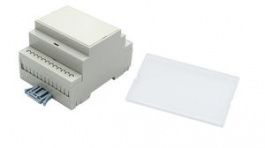 RND 455-01145, DIN-Rail Module Box with Snap Fit Cover, 71x90.2x57.5mm, Grey, ABS/Polycarbonate, RND Components