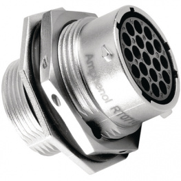 RT0716-19SNH, Круглый; гнездо, вилка; "мама"; PIN:19; Корп: размер 16; Ecomate RM, Amphenol