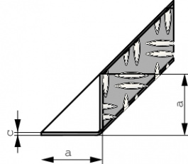4001116278402, Aluminium chequered plate bracket, Alfer