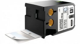 1868710, XTL Laminated Cable Labels Black on White, Dymo