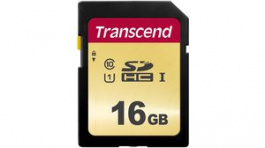 TS16GSDC500S, Memory Card, SDHC, 16GB, 95MB/s, 20MB/s, Transcend