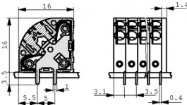 PTDA 1,5/10-3,5, PCB Terminal Block 10P3.5 mm, Phoenix Contact
