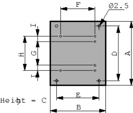 PT 30/1/ 6, PCB transformer 30 VA 6 VAC (1x), BLOCK
