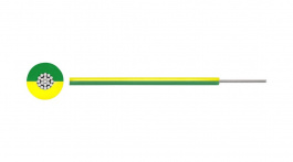 RND 475-00815, Stranded Wire, SIAF, Flexible, 1.5mm2, H05S-K, Green / Yellow, 100m, RND Cable
