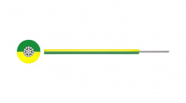 RND 475-00815 [100 м], Stranded Wire, SIAF, Flexible, 1.5mm2, H05S-K, Green / Yellow, 100m, RND Cable