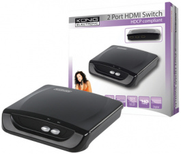 KN-HDMISW02, 2- Port HDMI Switch, KONIG