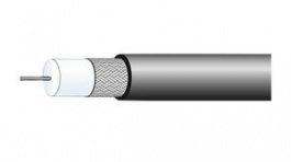 RADOX RF 179 [100 м], Coaxial Cable RG-179 Radox® 2.8mm 75Ohm Copper-Plated, Silver-Plated Steel Black 100m, Huber+Suhner