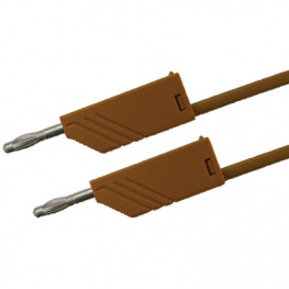 MLN 100/2.5 BRAUN / BROWN, Test lead diam. 4 mm Brown 100 cm 2.5 mm2 CAT I, SKS Kontakttechnik