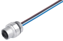 09 3442 22 05, Panel-mount socket, 713 series 5-pole M12, Binder