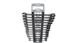 44665, Ratchet Ring Combination Spanner Set, 12 Pieces, Wiha