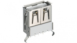 2410 01, USB 2.0 A connector, Socket, straight, Lumberg Connect