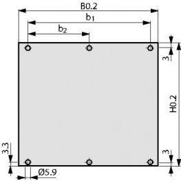 30818-747, Front Panel 6 HE 2 TE, Schroff