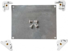 UHFK1008A, Передняя панель для PolyBox 100806, с петлями, алюминий, Ensto