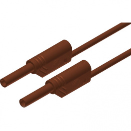 MVL S WS 50/1 AU BROWN, Safety test lead diam. 2 mm brown 50 cm CAT III, SKS Kontakttechnik