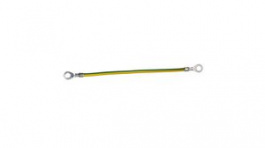 NSYEL226D6 [10 шт], Earthing Strap PVC 6mm² Tinned Copper 220mm, SCHNEIDER ELECTRIC