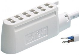 KB6A, 6-way distributor for LV halogen lamp 6P300 mm, Hide a Lite