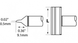 CFV-BL500, Blade tip 50.0 mm 390 °C, Metcal