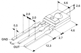 TSL 250R, Light-to-voltage sensor, Taos