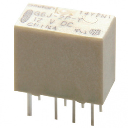 G6J-2P-Y 12VDC, Signal relay 12 VDC 977 Ohm 140 mW THD, Omron