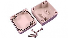1554B2GY, Watertight PC Enclosure, 65 x 65 x 40 mm, Grey, Polycarbonate, IP66, Hammond