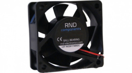 RND 460-00014, Brushless Axial DC Fan, 60 x 60 x 25 mm, 12 V, 2.40 W, RND Components