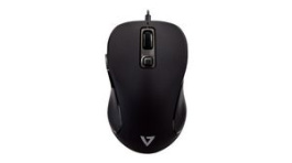 MU300, Wired Mouse 1600dpi Optical Black, V7