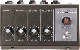 MMX-4, Microphone mixer, 20...20 000 Hz, Monacor