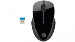 3FV67AA#ABB, Wireless Mouse 250 2.4 GHz/USB Nano Receptor 1600dpi Black, HP